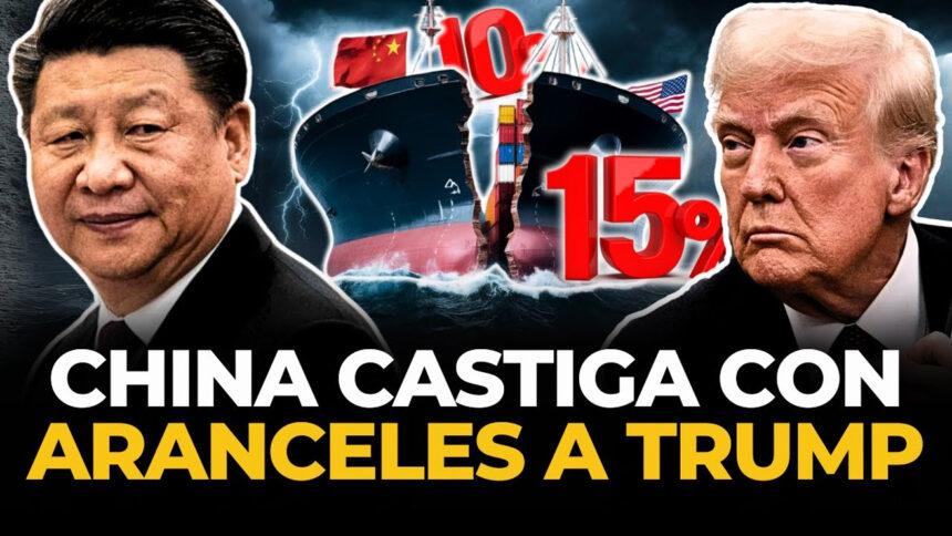 China impone aranceles del 10% y 15% sobre una variedad de productos estadounidenses