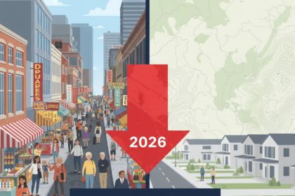 Gráfico que muestra la caída del 54 por ciento en la inmigración y el lento crecimiento poblacional de Estados Unidos.