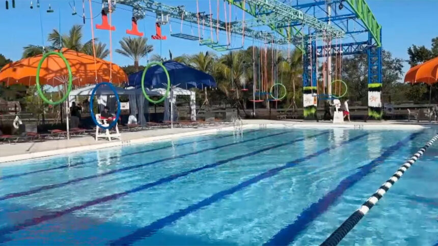 El nuevo centro acuático de Wellington cuenta con piscina olímpica y pista de obstáculos retráctil