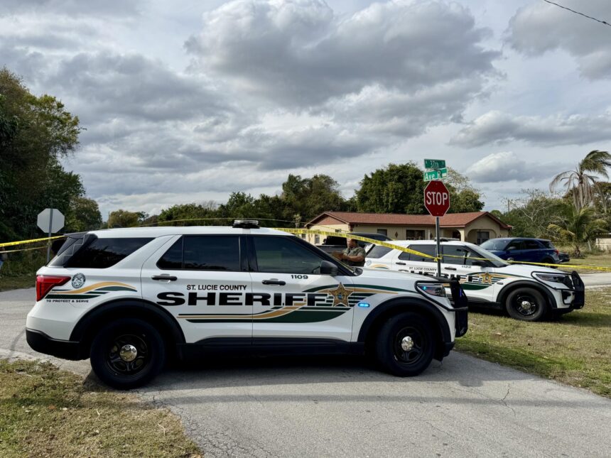 Escena de investigación en Fort Pierce