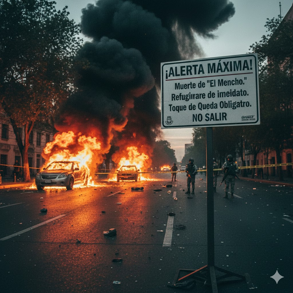 ¡México bajo fuego! EE. UU. ordena refugio total tras muerte de "El Mencho"