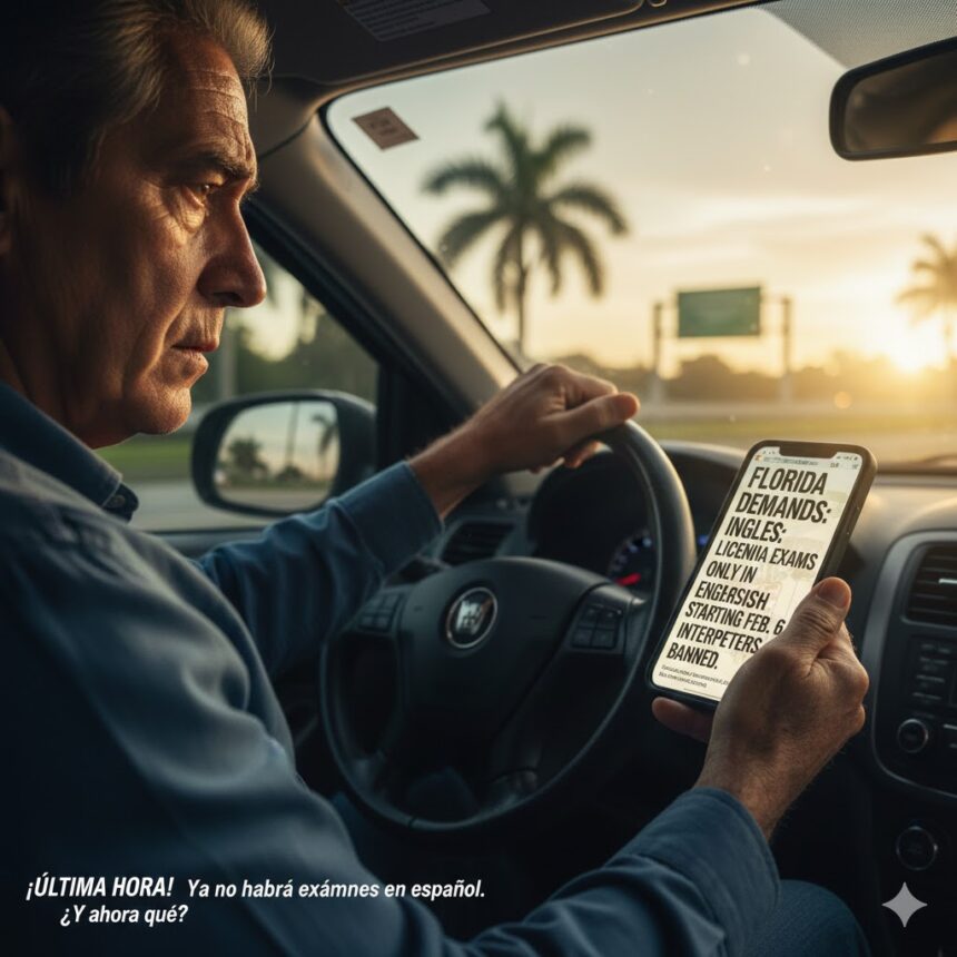 ¡Adiós al Español! Florida prohíbe exámenes de conducir con intérprete