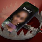 Imagen de teléfono con llamada entrante aparentemente del nieto