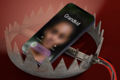 Imagen de teléfono con llamada entrante aparentemente del nieto