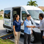 Servicio de transporte gratuito puerta a puerta para personas con discapacidades en Treasure Coast, Florida.