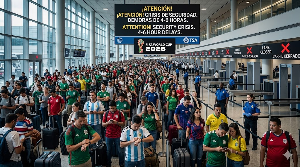 La Crisis en Aeropuertos de EE.UU. que Amenaza con Arruinar la Copa Mundo