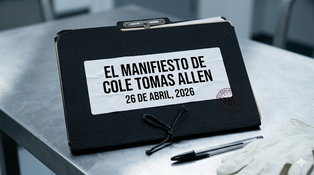 ¿Quién es Cole Tomas Allen? El Manifiesto del Tirador de la Cena de Corresponsales contra Trump