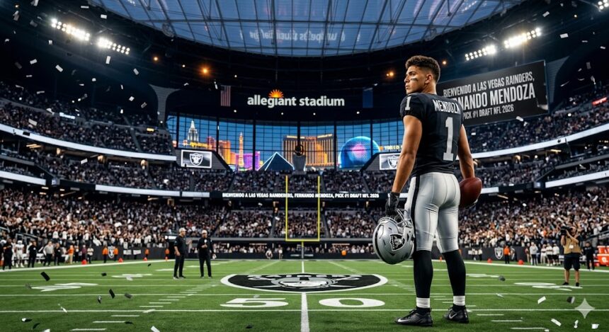 ¡Fernando Mendoza hace historia! Los Raiders lo eligen No. 1 en el Draft de la NFL [Récord Latino]