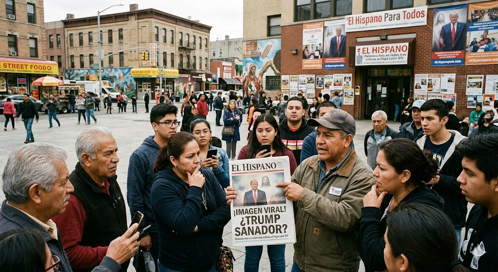 La foto viral que sacude la fe y la política en EE.UU. ¿Trump "El Sanador"?