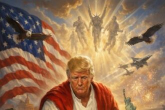 La foto viral que sacude la fe y la política en EE.UU. ¿Trump "El Sanador"?