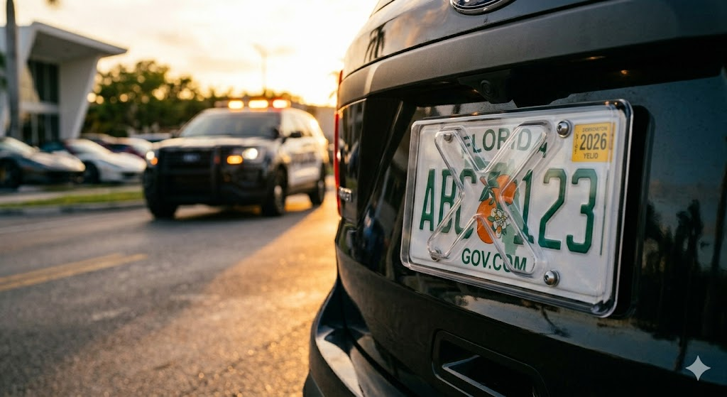 Placas en Florida: Lo que es legal, lo que te costará una multa y el mito de las cubiertas