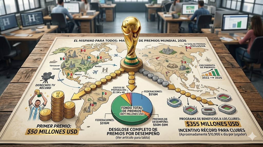 ¿Cuánto ganará el Campeón del Mundial 2026? [Premios Récord y Botín para Clubes]