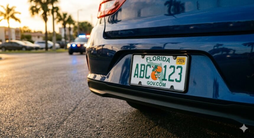 Placas en Florida: Lo que es legal, lo que te costará una multa y el mito de las cubiertas