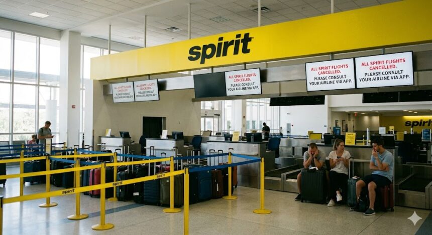 Caos en Fort Lauderdale por Cierre de Spirit: Guía de Reembolsos y Vuelos de Rescate