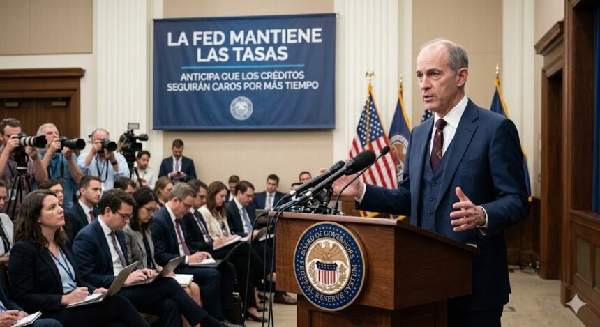 La Reserva Federal (Fed) confirmó su decisión de mantener las tasas de interés sin cambios en el rango del 3,50% al 3,75%.