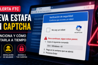 Modalidad de fraude que utiliza CAPTCHAs falsos para infectar dispositivos