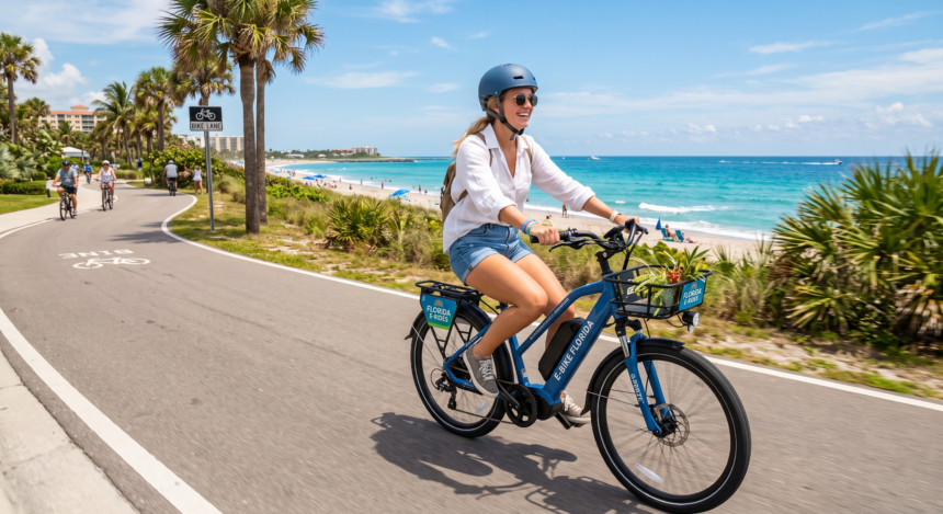 Uso de Bicicletas Eléctricas en Palm Beach y Costa del Tesoro