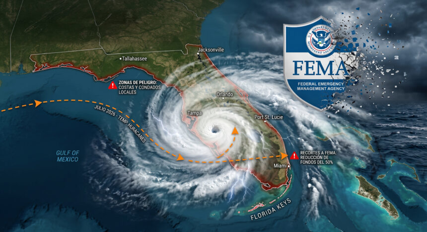 Los recortes propuestos por la administración Trump a FEMA reducirían hasta en un 50 % los fondos de recuperación para gobiernos locales en Florida en plena temporada de huracanes.