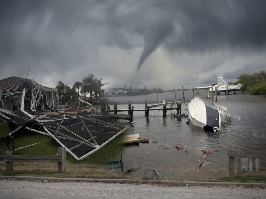 Un tornado categoría EF-0 tocó tierra en Port St. Lucie el 23 de agosto, causando daños en varias viviendas.