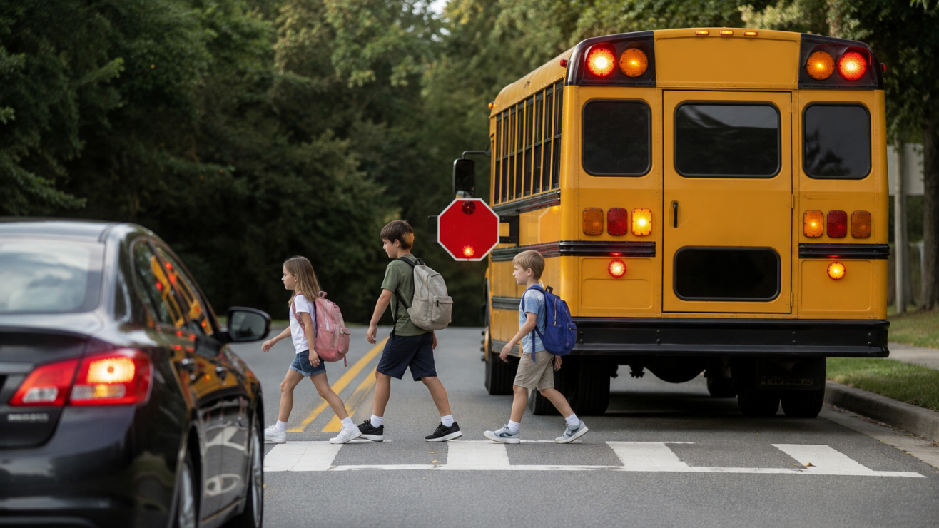 ¡Cuidado! Multa de $1,000 por rebasar un autobús escolar (Lo que debes saber)