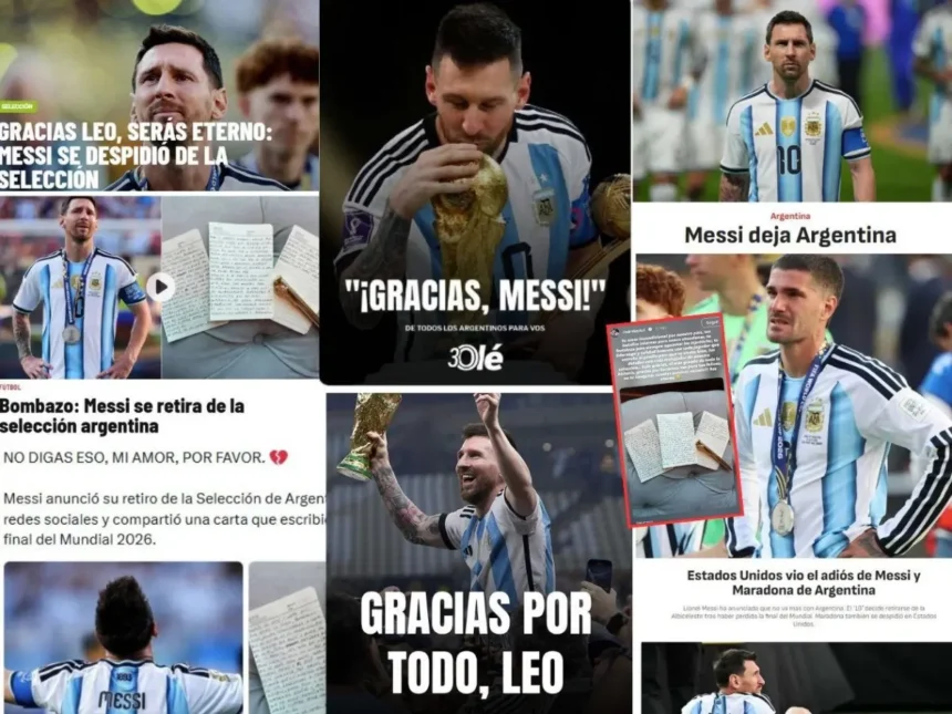 Fin de una era: Messi dice adiós a la Albiceleste con el corazón roto