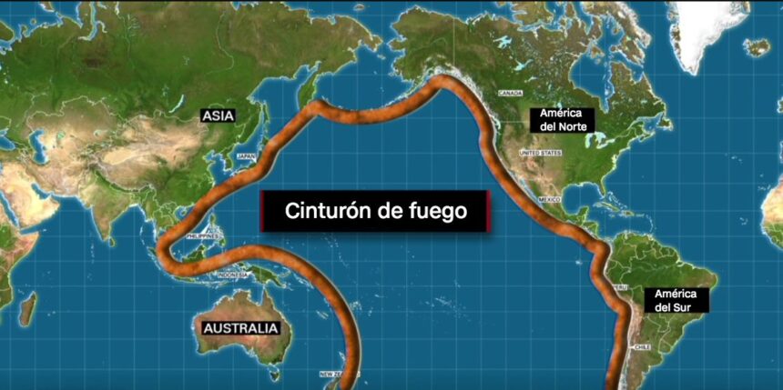 El arco compuesto por 40.000 kilómetros en el océano Pacífico es el área donde más ocurren terremotos.