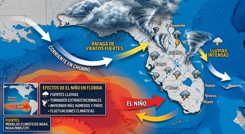 El fenómeno de El Niño entra en una fase crítica con más de 90% de probabilidad de alcanzar categoría fuerte.