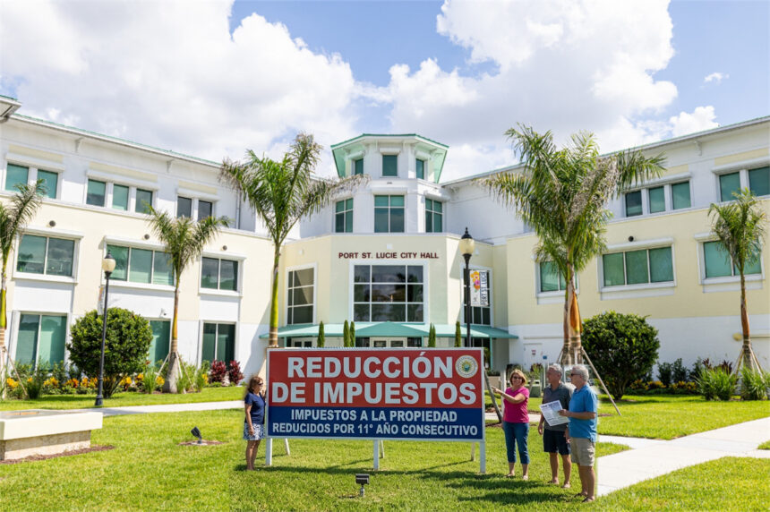 Port St. Lucie aprueba el undécimo recorte consecutivo de la tasa de impuestos a la propiedad
