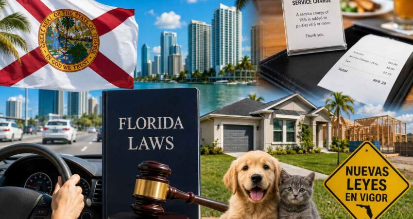 Leyes en Florida que entran en vigor: Placas, alquileres y mascotas