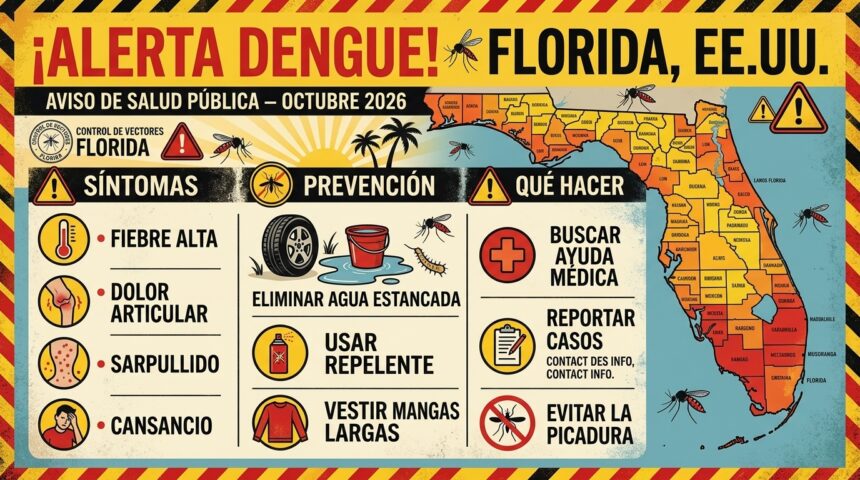 Alerta Epidemiológica: Florida Enfrenta su Mayor Brote de Dengue en Décadas